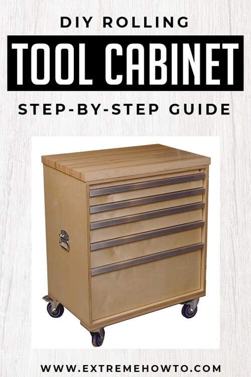 the step-by-step process of building a tool cabinet, a practical project for workshop organization