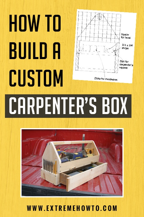 the construction process of a carpenter's toolbox, a valuable item for organizing and transporting tools