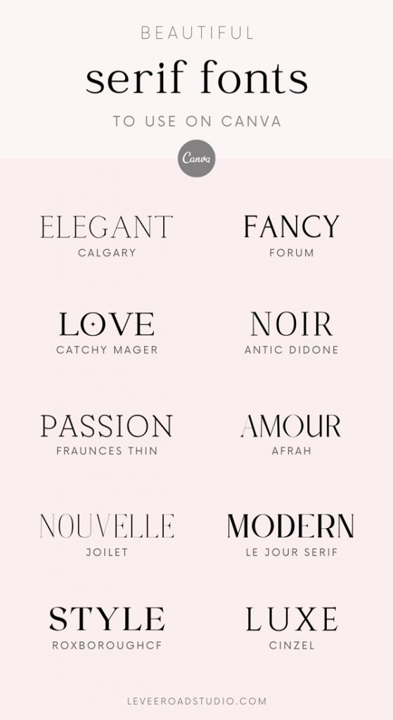 Best Elegant Fonts in Canva - Canva Templates