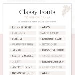 Modern Slab Serif Fonts: Canva Fonts and Calligraphy