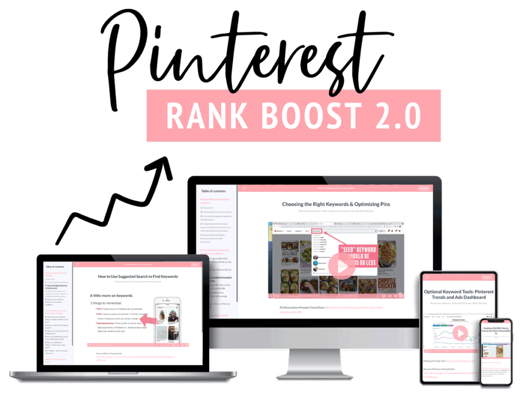 strategy aimed at improving the ranking and visibility of content on the Pinterest platform